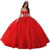 Fuomomo Abiti Stile Quinceanera con Spalline Sottili Abiti Stile Quinceanera con Scollo a Cuore Applicazioni in Pizzo Abiti Scintillanti in Tulle per Adolescent MT041
