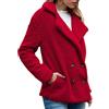 Peuignao Teddy Cappotto Lungo Donna Cappotto Ecopelliccia Oversize Donne Giacca Pile Lunga Donna Invernale Giacche Invernali Cappotti Lunghi Cappotto Peloso Pelliccia Ecologica Femminile Taglie Forti Rosso XL