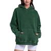 FAIABLE Felpa con cappuccio oversize da donna con cappuccio pesante vintage con cappuccio in pile di cotone con cappuccio da donna