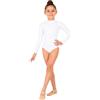 Pegasus Body Danza Collo Alto elastan-spandex Bianco Bambina made in Italy