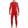 sesto senso Completo Termico per Ragazzo Maglietta a Maniche Lunghe Leggings Lunghi Intimo Sportivo Compressivo Base Basic 4XS/3XS Red Rosso