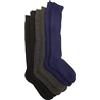Ciocca calze lunghe uomo termiche in Pile calde morbide pesanti nero blu fantasia