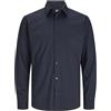 JACK & JONES Camicia da Uomo Slim Fit, Nero, M