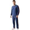 Viterbo Biancheria Pigiama Tuta Uomo in Morbido Pile LMW00003 (Chocolate, L)