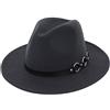 Generico Cappelli e Uomini Fibbia Outbacks Cintura Regolabile con Berretti da Baseball Vintage da Donna a Cappello Largo Cappello Orecchie Adulto (Dark Gray, One Size)