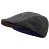 Borges & Scott Lo Sloan - Coppola in Tweed Irlandese e Pelle Nubuck - Ghiaia Herringbone XS