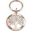 MyNameNecklace MYKA - Personalizzato Portachiavi con Albero della Vita - Fatto su Misura Gioielli Inciso con Nome- Regalo per le donne - Regalo per San Valentino (Placcato Oro Rosa 18k)