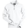 ATELIER DEL RICAMO Felpa Uomo A Mezza Zip Miami Payper-XS-Bianco