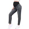 Freebily Jeans Premaman per Donne Incinte Pantaloni Premaman Lunghi con Tasche Pantalone da Lavoro Casual Maternity Jeans maternità Leggings per Gravidanza