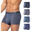 Arjen Kroos Boxer Uomo Pezzi 4 Mutanda Modal Microfibra con Mesh Traspirante Elasticizzato Intimo Boxer da Uomo, S