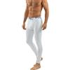 sesto senso Calzamaglia Lunga Uomo Cotone Biancheria Intima Pantaloni Termici Funzionali (M, Bianco)