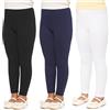 Merry Style Leggings Lunghi Bambina e Ragazza in Cotone MS10-225 | Vita elastica, tessuto morbido e modello aderente alla caviglia per scuola, casa e tempo libero