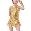 LOLANTA Costume da Ballo con Paillettes per Ragazze - Abbigliamento Hip-Hop per Bambini