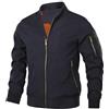 Hood Crew Giacca a vento da bomber da uomo, leggera, casual, elegante, con cerniera e tasche, Blu navy, XXL