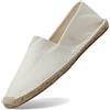 Generico Uomo Espadrillas Donna Tinta Unita, Classico, Tela Slip-on Piatto, Comode e Traspiranti Scarpe da Pescatore, Suola in iuta antiscivolo confortevole tessile piatto Soletta comfort flessibile tessuto