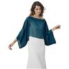 BEAUTELICATE Chiffon Bolero con Manica Pipistrello Donna Scialle Stole Trasparente Estiva per Sposa Matrimonio Cerimonia