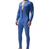 RUMAOZIA Onesie Jumpsuit da uomo a maniche lunghe, pigiama lungo, con bottoni termici, da notte, da uomo, per la casa, per l'inverno, per la notte, per il sonno, con bottoni, O blu scuro, L