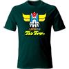 Generico T-Shirt Goldrake Action Atlas UFO Robot Japan Logo Anime Manga Cartoon (IT, Testo, XL, Regular, Regular, Verde)