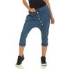 malito more than fashion Malito Breve Pantaloni Boyfriend con Bottone 8015 Donna Taglia Unica (Color di Jeans)