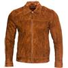 Infinity Leather Giacca da Motociclista Harington in Pelle Scamosciata Abbronzatura 100% Capra da Uomo M