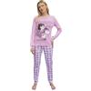 Sabor Pigiama Donna Invernale - Pigiama Donna Caldo Cotone Disney | Marvel | Stitch - Mickey (2701 Rosa, M)
