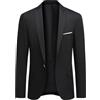 Allthemen Blazer da Uomo Giacca Eleganti Made in Türkiye Nero 56