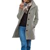 MOKBAY Cappotto Lana Elegante Cappottino Donna Lana Autunnale Cappotti Giacche Giacca Lunga Invernale Taglie Forti Calda Curvy Cappotto Invernale Donna Elegante L