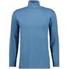 RAGMAN Maglietta a collo alto a maniche lunghe da uomo basic, L