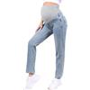 Freebily Jeans Premaman per Donne Incinte Pantaloni Premaman Lunghi con Tasche Pantalone da Lavoro Casual Maternity Jeans maternità Leggings per Gravidanza