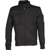 JRC 993971 New Italy Man Felpa da Uomo con Collo a Lupetto Chiusura Zip Misto Cotone Poliestere Tasca portapenna portabadge Nero (L)