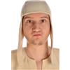 HEMAD Cappa medievale Karamphi in feltro di lana Marrone, Nero, Verde, Rosso, Beige M, L,XL Spandung LARP, beige., M