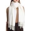 Sofier Pashmina scialli e involucri per le donne per abito da sera calda sciarpa invernale per matrimonio sposa damigella d'onore regali cashmere feel, Crema, Large