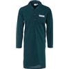Henry Terre Camicia da notte da uomo Gustav a maniche lunghe con motivo a rombi, colletto camicia, piega addominale, tasca sul petto, taglia M-3XL, verde, 3XL