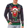 Leversic Maglione Natalizio Uomo Maglioni Natali Ugly Sweater Invernale Pullover in Maglieria Manica Lunga Felpa Natalizia S-XXL