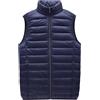 Peuignao Gilet Piumino Uomo Leggero Giubbotto Giubbino Giacca smanicato Invernale Gilet Imbottito Trapuntato Sottogiacca Piumini smanicato Giubbotto senza Maniche Uomo Casual Taglie Forti Oversize Marina 6XL