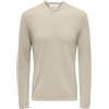 ONLY & SONS Onsfelix Reg 12 Crew Knit Noos Maglione Lavorato a Maglia, Rivestimento Argento, XL Uomo