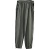 Jamron Uomo Inverno Doppia Faccia Fluffy Pantaloni Termici Elastico Casuale Pantaloni Sportivi Taglia Grande Verde-2 SA5AP01 3XL