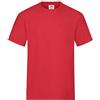 Fruit of the Loom - Heavy Cotton Tee Shirt 3 pack, T-shirt da uomo, colore rosso, taglia XXX-Large