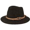 Hut Breiter Breiter Cappello Alpino Originale da Uomo Cappello Feltro Stile Tirolese 100% Lana Corda Canapa Stella Alpina Grigio 55