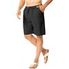 ANTLOOWW Pantaloncini da Uomo Estivi, Pantaloni di Lino da Uomo Corti con 4 Tasche Pantaloncini Casual Leggeri e Traspiranti
