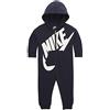 Nike Hooded Coverall - Tuta da bambino, ossidiana, 6 mesi
