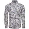 TUNEVUSE Tropical Camicia con Bottoni Uomo | Camicia con stampa paisley, abiti casual anni '70, bottoni floreali tropicali in cotone, manica lunga fantasia da uomo