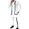 Vhersily Abiti Da Uomo Africani Dashiki Camicia Pantaloni 2 Pezzi Set Oro Ricamo Abiti Cerniera Top Tradizionale Tribale Abbigliamento, Comoda Biancheria Da Notte, Loungewear, Fresche e Traspirant