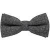 DB Dickie Bow Papillon da uomo in lana pre-annodato - testimone dello sposo, regalo, matrimonio, abbigliamento formale, intelligente, grigio antracite, Length 4.5 inches, width 3 inches