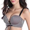 FallSweet ADD Two Cups - Reggiseno Push up Imbottito Senza Fodera (Striscia Rosa, 3B)