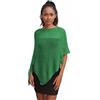 creazioni unique Poncho Coprispalle da Donna Elegante da Cerimonia o Sera - Poncho Donna in Rete di Viscosa Termica con Essenza di Fiore di Ciliegio (Verde Jade)