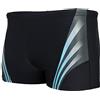 Aquarti Calzoncini da Bagno Corti da Uomo, Nero/Blu, XXL