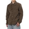 HomKuch Giacca in corduro da uomo Outdoor Windbreaker Casual Cappotti a maniche lunghe