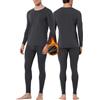 Casey Kevin Intimo Termico Uomo Set di Maglietta e Pantaloni Termica Uomo Cotone Maniche Lunghe Intima Termico