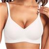 Generico Reggiseno Senza Cuciture Push-Up Bralette Garantisce Realizzato con Tecnologia Donna Comodissimo Ferretto Interno Design Coperto Totale e (White, XXXL)